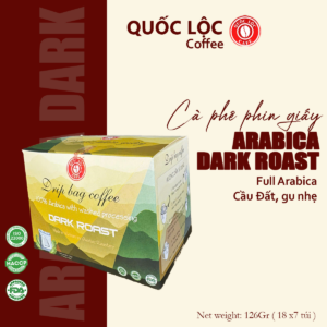 Cà phê phin giấy Arabica Dark Roast