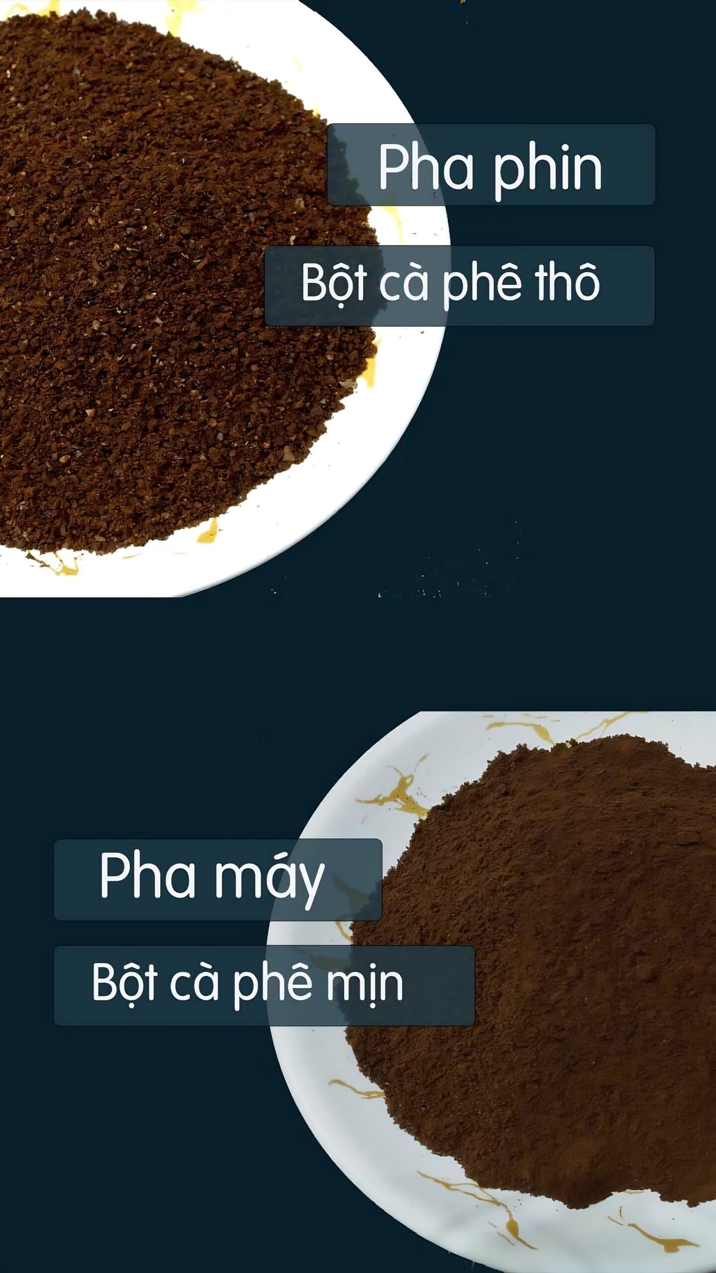 Cách khắc phục nguyên nhân cafe bị đắng khét - xay cafe không quá mịn