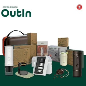Combo Du Lịch Outin – Bộ Pha Cà Phê Di Động Cao Cấp Cho Mọi Hành Trình